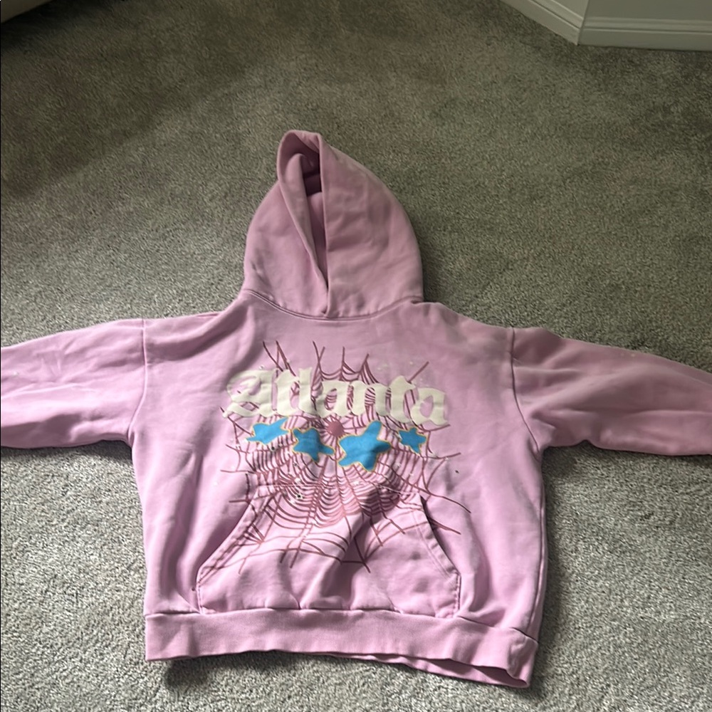 Pastel Pink Pullover Hoodie Sweatshirt